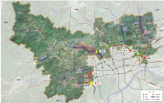 余杭入城口项目分布图